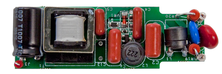 圖1: 使用LinkSwitch-PL設計的5 W A19驅動電路方案(RDK-251)