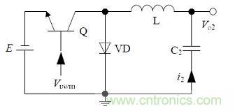 傳統(tǒng)的非隔離負電壓開關電源電路結構2