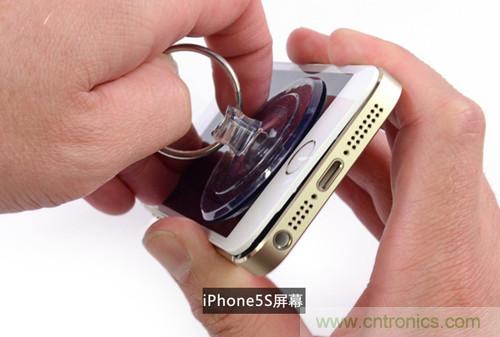 土豪金iPhone 5S拆解：內(nèi)部結(jié)構(gòu)升級(jí)，維修難度增加