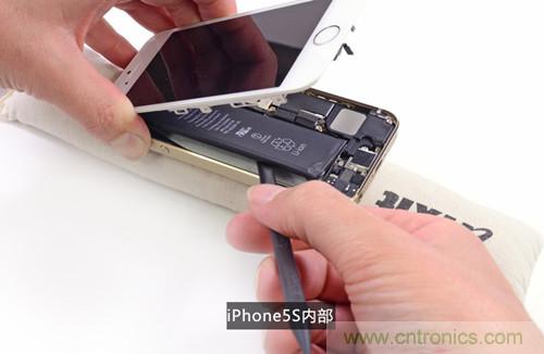 土豪金iPhone 5S拆解：內(nèi)部結(jié)構(gòu)升級(jí)，維修難度增加