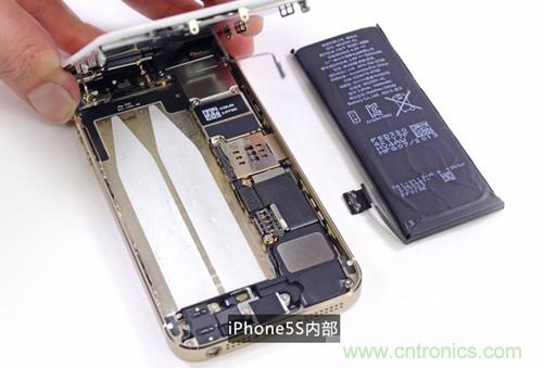 土豪金iPhone 5S拆解：內(nèi)部結(jié)構(gòu)升級(jí)，維修難度增加