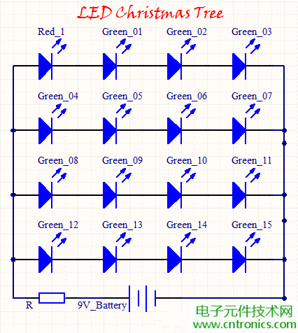 工科男的圣誕禮物：簡易LED圣誕樹DIY