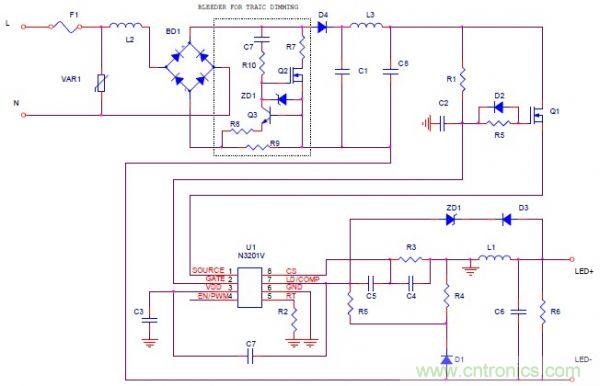 可調(diào)光PFC LED專為驅(qū)動器LED燈泡及燈管設(shè)計