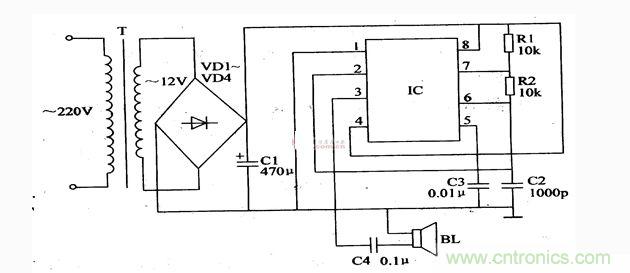 簡易超聲波驅(qū)蟲器電路設(shè)計