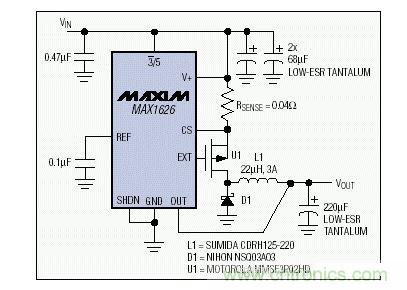 用以表達圖3思想的標準DC-DC轉(zhuǎn)換電路