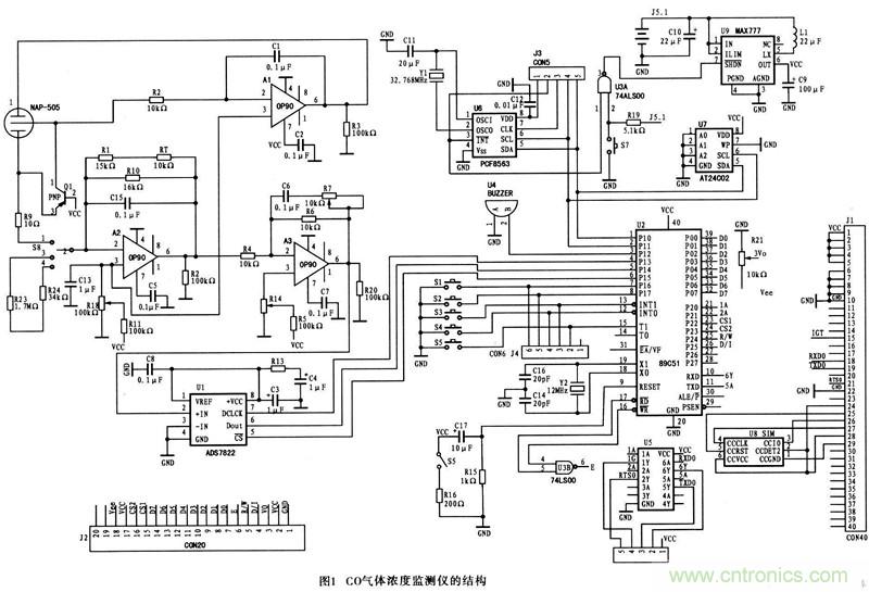 電路分享：一款無線氣體測(cè)試系統(tǒng)硬件電路設(shè)計(jì)