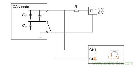  Cdiff測(cè)試原理（CANnode輸出線從上往下為CANH、CANL、GND）