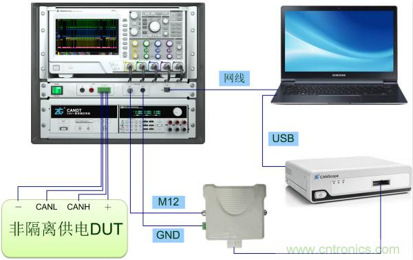 CAN一致性測(cè)試隔離和非隔離供電的電路區(qū)別