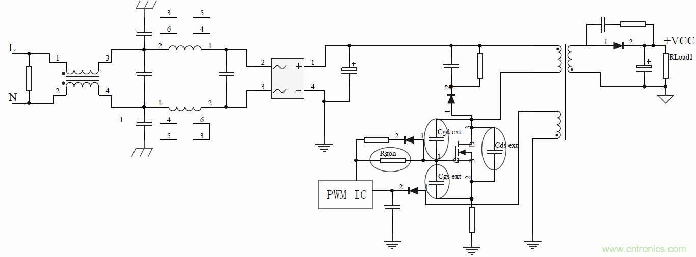 如何改善開關電源電路的EMI特性？