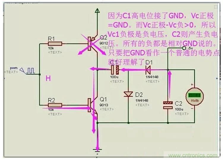 負(fù)壓是怎么產(chǎn)生的？附電路詳細(xì)分析