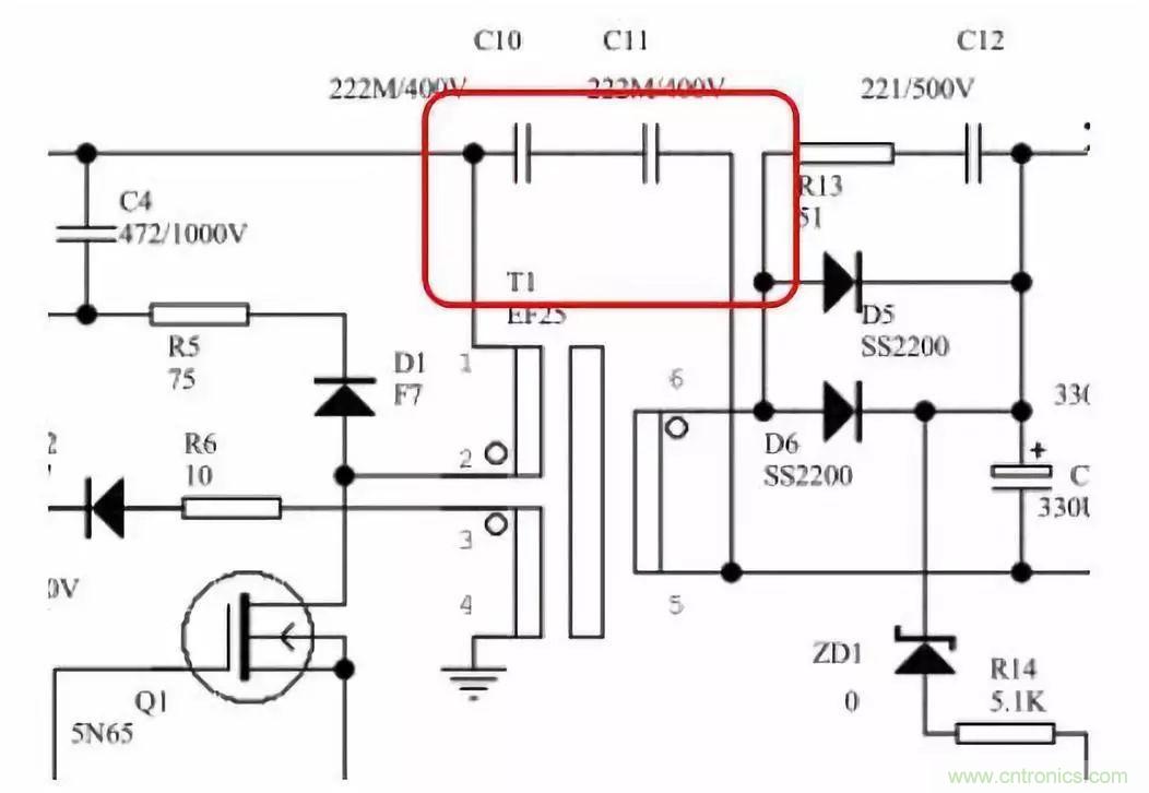 開(kāi)關(guān)電源中X電容與Y電容的作用