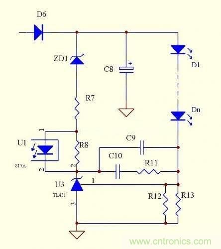 LED驅(qū)動(dòng)電源：3個(gè)電路巧妙利用TL431來恒流！