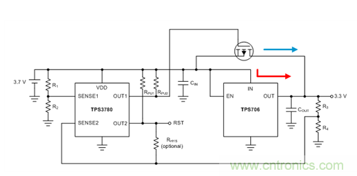 通過(guò)LDO、電壓監(jiān)控器和FET延長(zhǎng)電池壽命