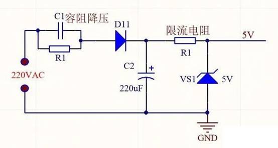 220V直接串聯(lián)電阻降壓5V能給手機(jī)充電嗎？