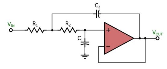 電感器輸出，運算放大器輸入：二階有源濾波器簡介